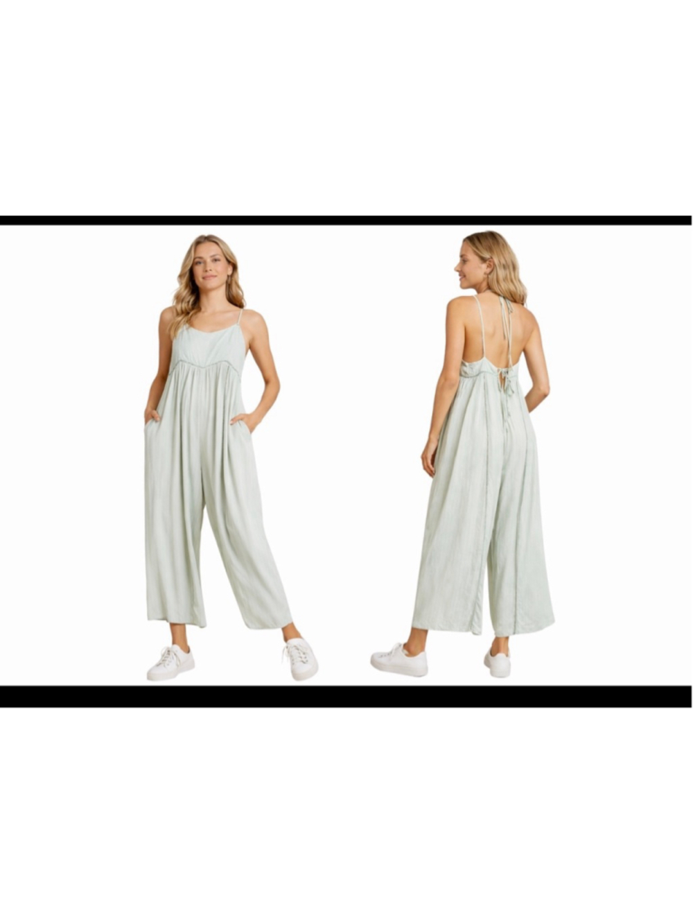 Women's Lilka Light Green Sleeveless Jumpsuit S